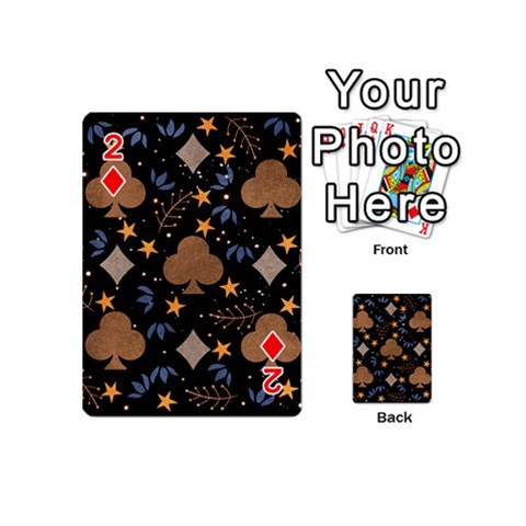 Seamless Pattern Repeat Repetition Playing Cards 54 Designs (Mini) from ArtsNow.com Front - Diamond2