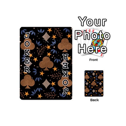 Seamless Pattern Repeat Repetition Playing Cards 54 Designs (Mini) from ArtsNow.com Front - Joker1