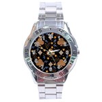 Seamless Pattern Repeat Repetition Stainless Steel Analogue Watch