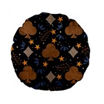 Seamless Pattern Repeat Repetition Standard 15  Premium Round Cushions