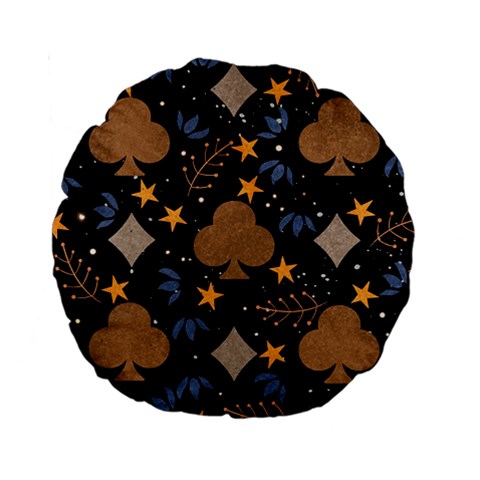 Seamless Pattern Repeat Repetition Standard 15  Premium Round Cushions from ArtsNow.com Back
