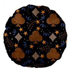 Seamless Pattern Repeat Repetition Large 18  Premium Round Cushions from ArtsNow.com Front