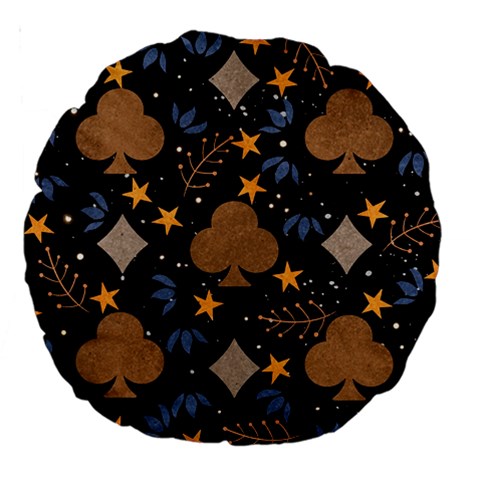 Seamless Pattern Repeat Repetition Large 18  Premium Round Cushions from ArtsNow.com Back