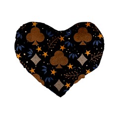 Seamless Pattern Repeat Repetition Standard 16  Premium Heart Shape Cushions from ArtsNow.com Front