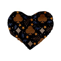 Seamless Pattern Repeat Repetition Standard 16  Premium Heart Shape Cushions from ArtsNow.com Back