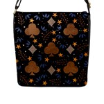 Seamless Pattern Repeat Repetition Flap Closure Messenger Bag (L)