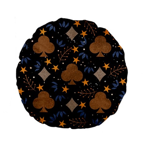 Seamless Pattern Repeat Repetition Standard 15  Premium Flano Round Cushions from ArtsNow.com Front
