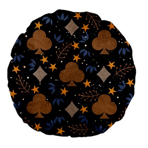 Seamless Pattern Repeat Repetition Large 18  Premium Flano Round Cushions from ArtsNow.com Front