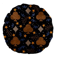 Seamless Pattern Repeat Repetition Large 18  Premium Flano Round Cushions from ArtsNow.com Back