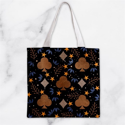 Seamless Pattern Repeat Repetition Zipper Grocery Tote Bag from ArtsNow.com Front