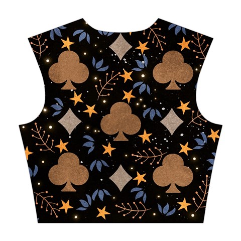 Seamless Pattern Repeat Repetition Cotton Crop Top from ArtsNow.com Back