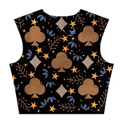 Seamless Pattern Repeat Repetition Cotton Crop Top from ArtsNow.com Back