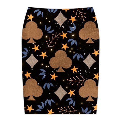Seamless Pattern Repeat Repetition Midi Wrap Pencil Skirt from ArtsNow.com Back