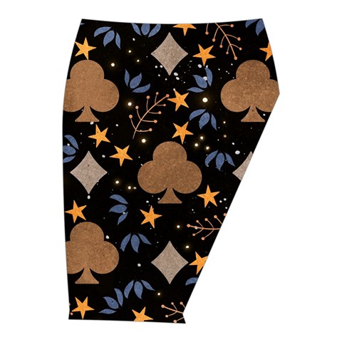 Seamless Pattern Repeat Repetition Midi Wrap Pencil Skirt from ArtsNow.com  Front Right 