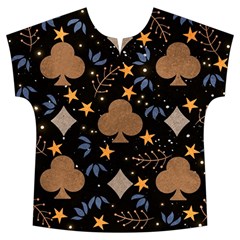 Seamless Pattern Repeat Repetition Short Sleeve Long Pants Satin Pajamas Set from ArtsNow.com Front