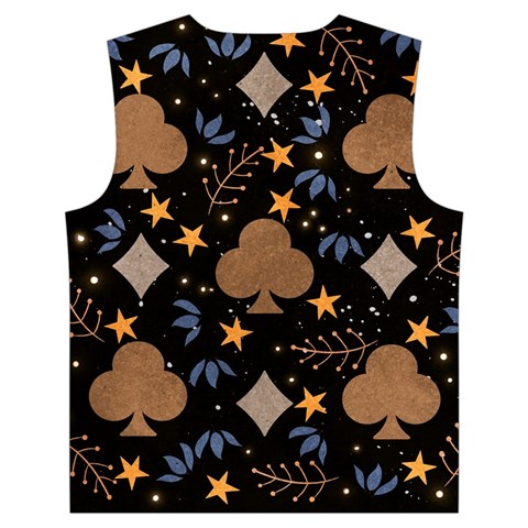 Seamless Pattern Repeat Repetition Kid s Button Up Puffer Vest from ArtsNow.com Back