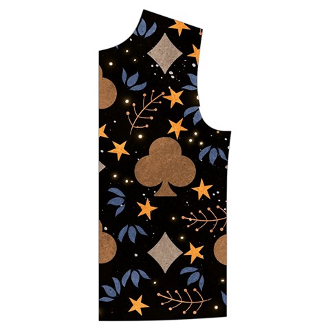 Seamless Pattern Repeat Repetition Men s High Neck Button Up Puffer Vest from ArtsNow.com Front Left