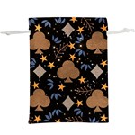 Seamless Pattern Repeat Repetition Lightweight Drawstring Pouch (XL)