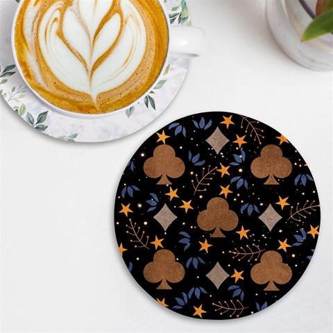 Seamless Pattern Repeat Repetition UV Print Round Tile Coaster from ArtsNow.com Front