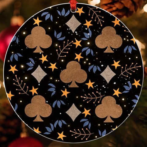 Seamless Pattern Repeat Repetition UV Print Acrylic Ornament Round from ArtsNow.com Front