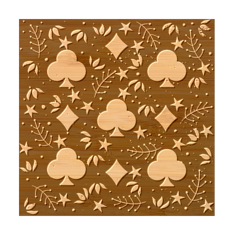 Seamless Pattern Repeat Repetition Bamboo Coaster Set from ArtsNow.com Coaster 1