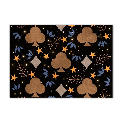 Seamless Pattern Repeat Repetition Crystal Sticker (A4) from ArtsNow.com Front