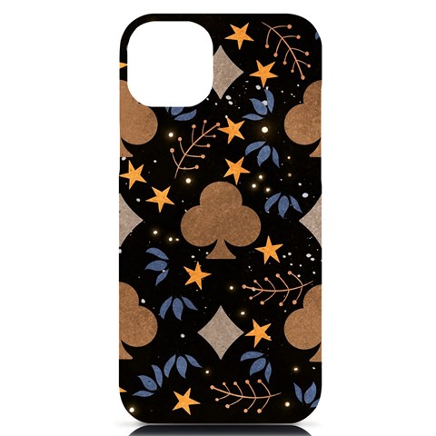 Seamless Pattern Repeat Repetition iPhone 14 Plus Black UV Print PC Hardshell Case from ArtsNow.com Front