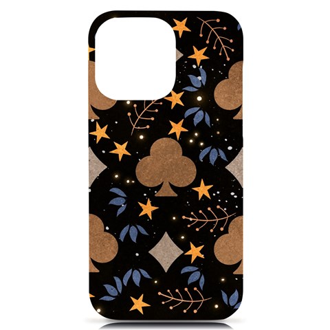 Seamless Pattern Repeat Repetition iPhone 14 Pro Max Black UV Print PC Hardshell Case from ArtsNow.com Front