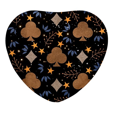 Seamless Pattern Repeat Repetition Heart Glass Fridge Magnet (4 pack) from ArtsNow.com Front