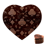 Seamless Pattern Repeat Repetition Heart Wood Jewelry Box