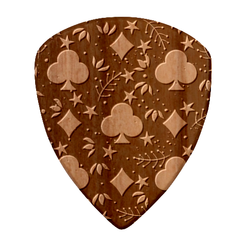Seamless Pattern Repeat Repetition Wood Guitar Pick (Set of 10) from ArtsNow.com Front