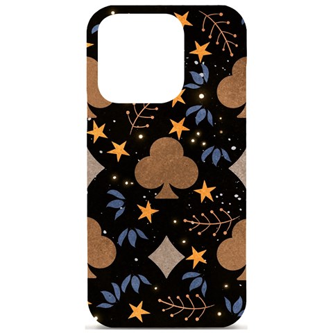 Seamless Pattern Repeat Repetition iPhone 15 Pro Black UV Print PC Hardshell Case from ArtsNow.com Front