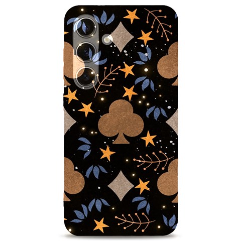 Seamless Pattern Repeat Repetition Samsung Galaxy S24 6.2 Inch Black TPU UV Case from ArtsNow.com Front