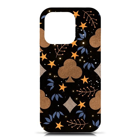Seamless Pattern Repeat Repetition iPhone 16 Pro Black UV Print PC Hardshell Case from ArtsNow.com Front