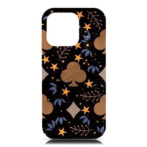 Seamless Pattern Repeat Repetition iPhone 16 Pro Max Black UV Print PC Hardshell Case from ArtsNow.com Front