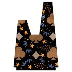 Seamless Pattern Repeat Repetition Japanese Wrist Knot Bag from ArtsNow.com Back Inisde