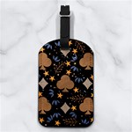 Seamless Pattern Repeat Repetition Nappa Leather Luggage Tag Rectangle