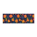 Mid Century Retro Floral 1970s 1960s Pattern 61 Sticker Bumper (100 pack)