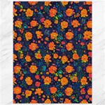 Mid Century Retro Floral 1970s 1960s Pattern 61 Canvas 12  x 16 
