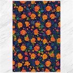 Mid Century Retro Floral 1970s 1960s Pattern 61 Canvas 24  x 36 