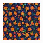 Mid Century Retro Floral 1970s 1960s Pattern 61 Medium Glasses Cloth (2 Sides)