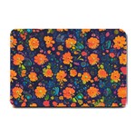Mid Century Retro Floral 1970s 1960s Pattern 61 Small Doormat