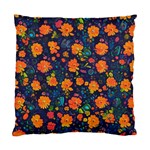 Mid Century Retro Floral 1970s 1960s Pattern 61 Standard Cushion Case (Two Sides)