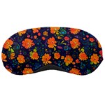 Mid Century Retro Floral 1970s 1960s Pattern 61 Sleep Mask