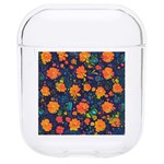 Mid Century Retro Floral 1970s 1960s Pattern 61 Hard PC AirPods 1/2 Case