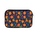 Mid Century Retro Floral 1970s 1960s Pattern 61 Apple MacBook Pro 13  Zipper Case