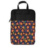 Mid Century Retro Floral 1970s 1960s Pattern 61 Foldable Shoe Storage Bag