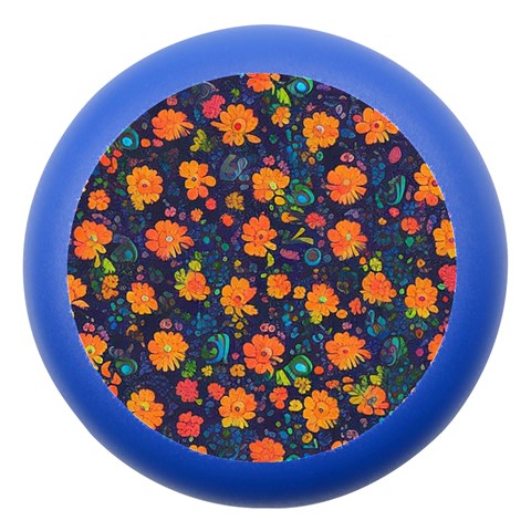 Mid Century Retro Floral 1970s 1960s Pattern 61 Dento Box with Mirror from ArtsNow.com Front