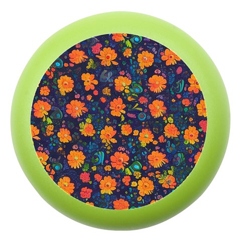 Mid Century Retro Floral 1970s 1960s Pattern 61 Dento Box with Mirror from ArtsNow.com Front