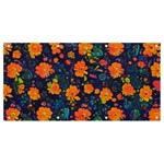 Mid Century Retro Floral 1970s 1960s Pattern 61 Banner and Sign 8  x 4 